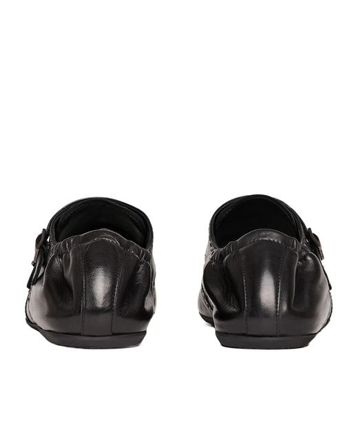 Scarosso Black Johnny Double Monk Strap Shoes for men