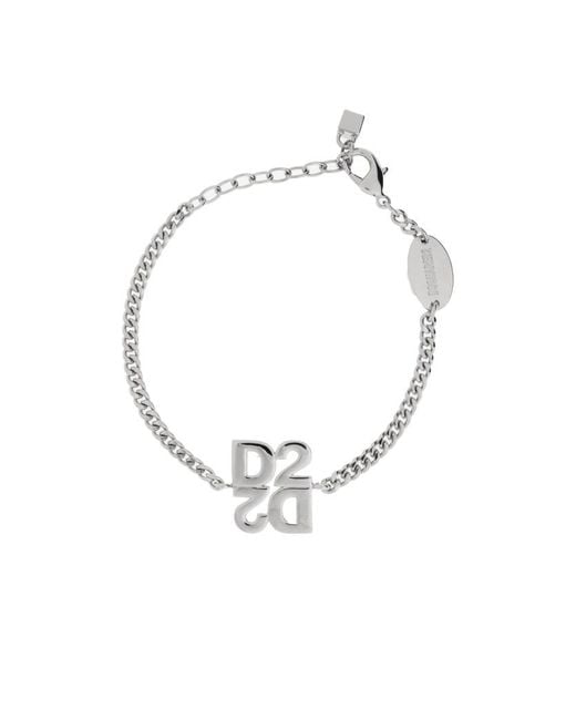 DSquared² Metallic D2-Upside-Down Armlet for men