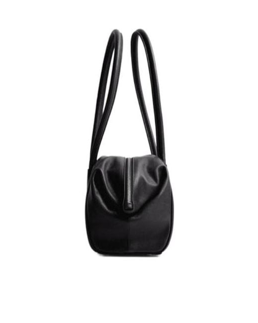Vivienne Westwood Black Orb-Plaque Leather Shoulder Bag
