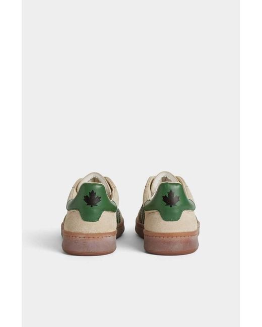DSquared² Green Boxer Low-Top Sneakers for men