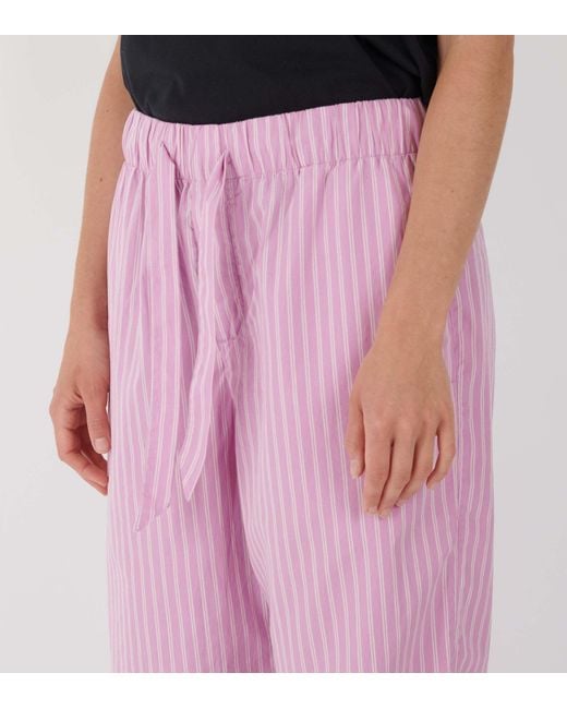 Tekla Pink Striped Pajamas for men