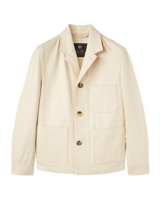 Loro Piana Natural Taishi Button-Up Jacket for men