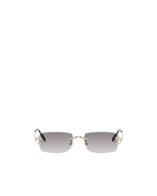 Cartier White Decor C Classique De Sunglasses for men