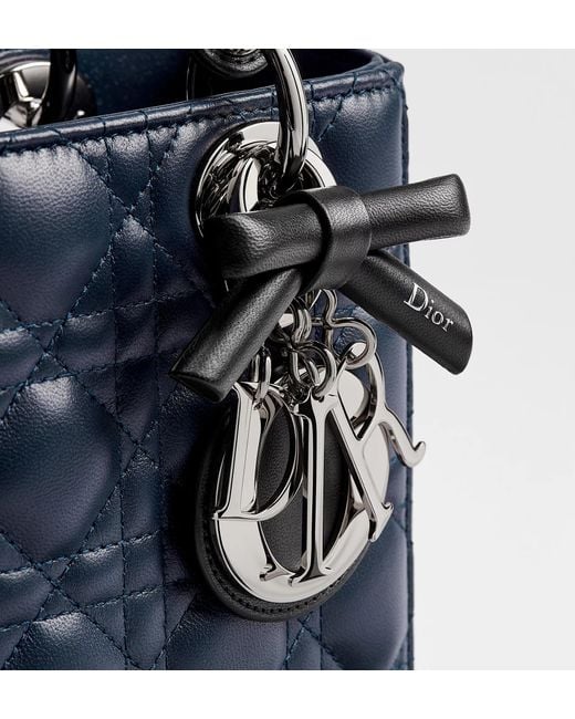 Dior Blue Double-Handle Shoulder Bag