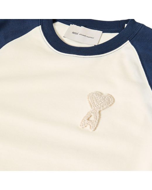 AMI Blue Oversized T-Shirt