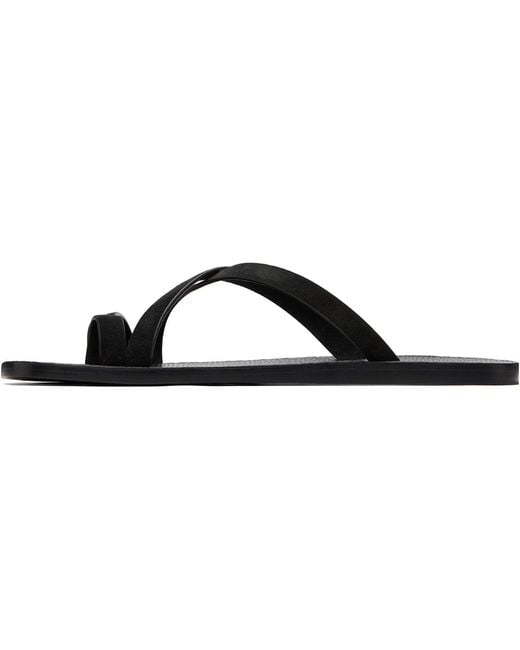 Tom Ford Brown Alfred Gladiator Slippers for men
