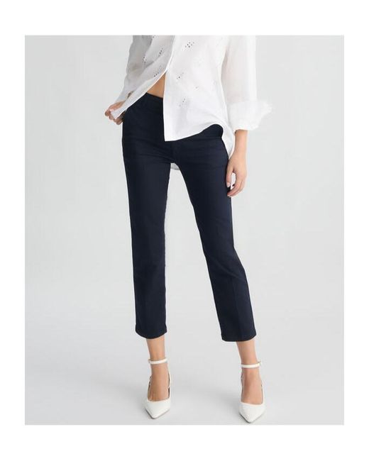 Liu Jo Blue High-Rise Cropped Trousers