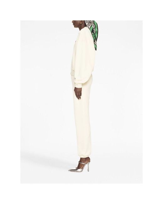 Off-White c/o Virgil Abloh White Logo Printed Tapered Leg Pants