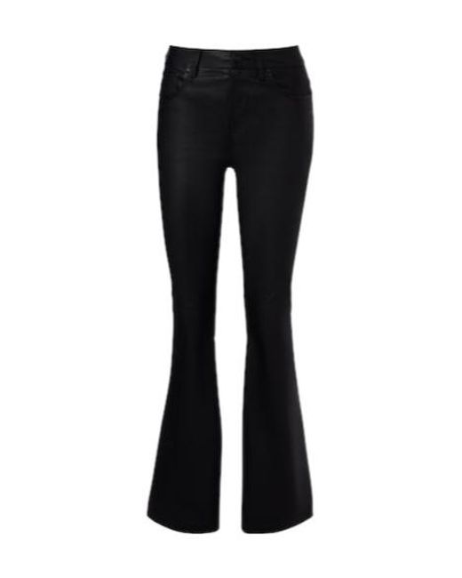 AG Jeans Black Sophie Leather Bootcut Pants