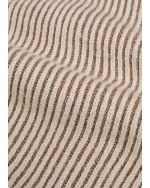 Varley White Lauren Ribbed Knit Top