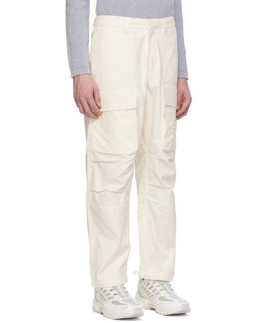 Stone Island Natural Logo-Patch Cargo Pants for men