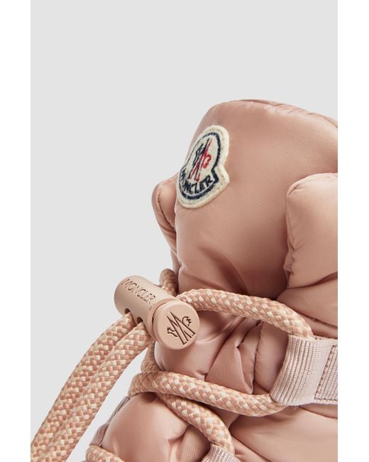 Moncler Pink Gaia Pull Ankle Boots
