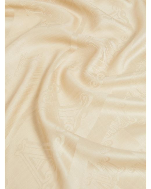 Max Mara Natural Dudy All-Over Patterned Scarf