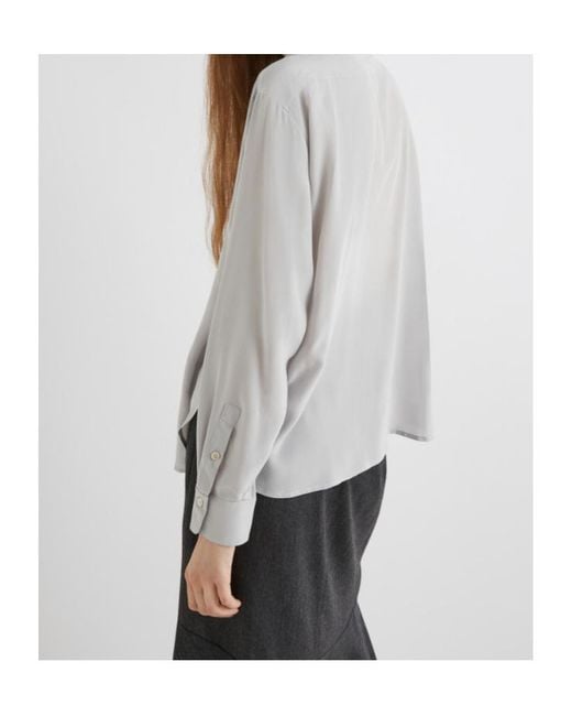 Marella Gray Silk Shirt