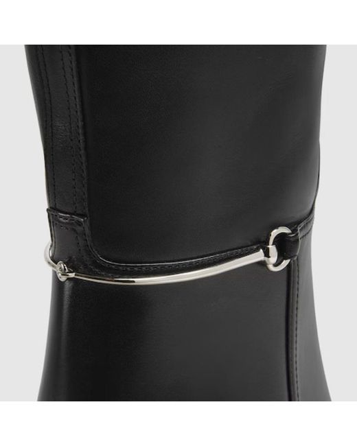 Gucci Black Boot With Slim Horsebit