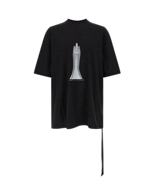 Rick Owens Black Jumbo T-Shirt for men