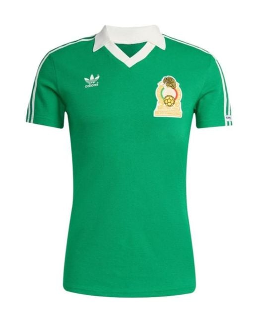 Adidas Originals Green 1986 Mexico Home Jersey T-Shirt for men