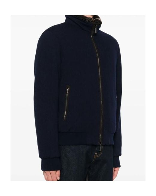 Moorer Black Long Sleeve Down Jacket for men