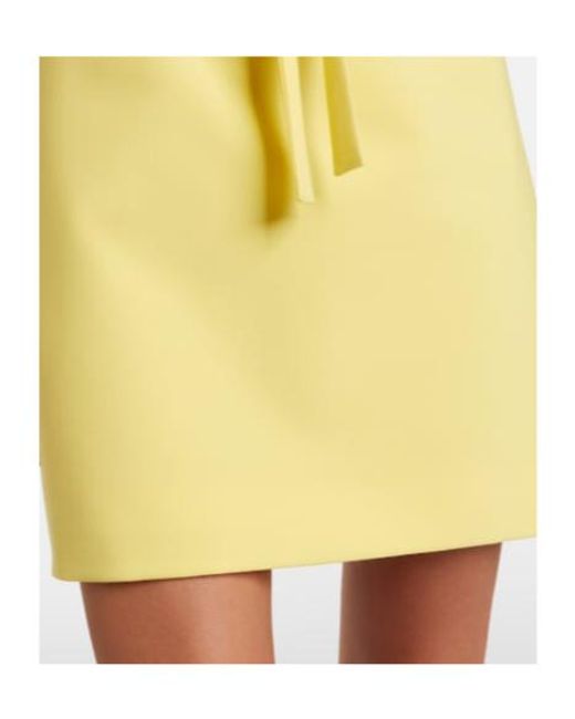 Emilia Wickstead Yellow Sorra Bow-Detail Minidress