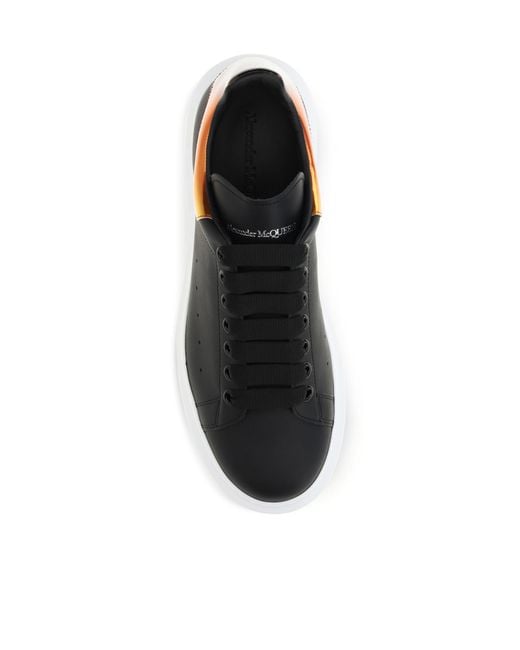 McQueen Black Oversized Low-Top Sneakers for men