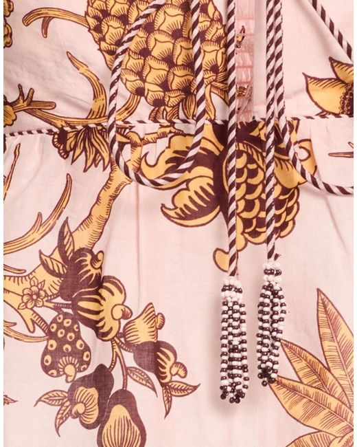 Farm Rio Pink Sleeveless Floral Top
