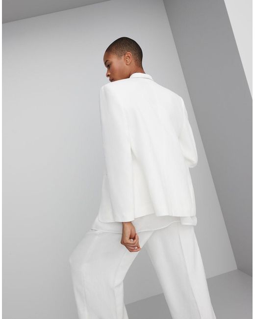 Brunello Cucinelli White Single Breasted Jacket
