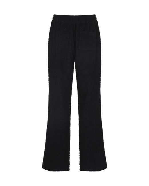 Casablanca Black Logo Embroidered Flared Pants for men