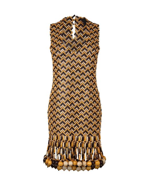 Bottega Veneta Natural Mini Dress