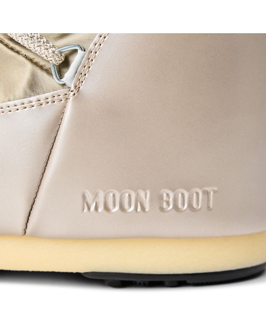 Moon Boot Natural Icon Low Glance Satin Boots