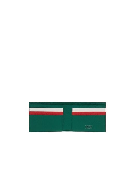 Ferragamo Green Ferragamo Monogram Wallet for men