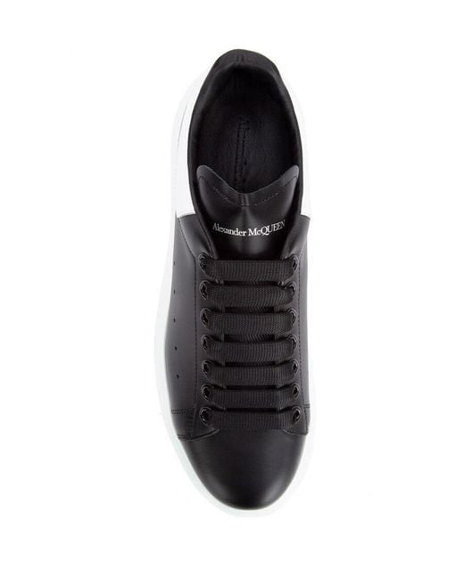 McQueen Black Oversized Low-Top Sneakers