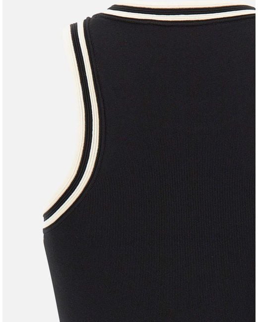 Kaos Black Crew Neck Vest