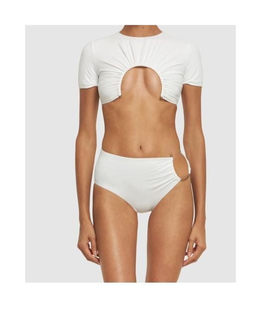 Christopher Esber White U-Prong Bikini Bottoms