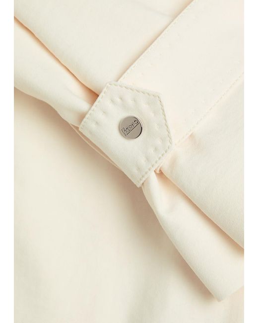 Herno Natural Belted Woven Trench Coat