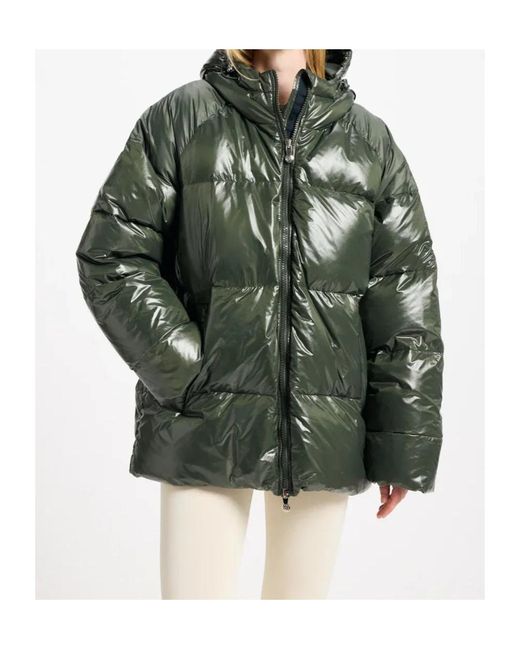 Pyrenex Green Hooded Down Jacket for men