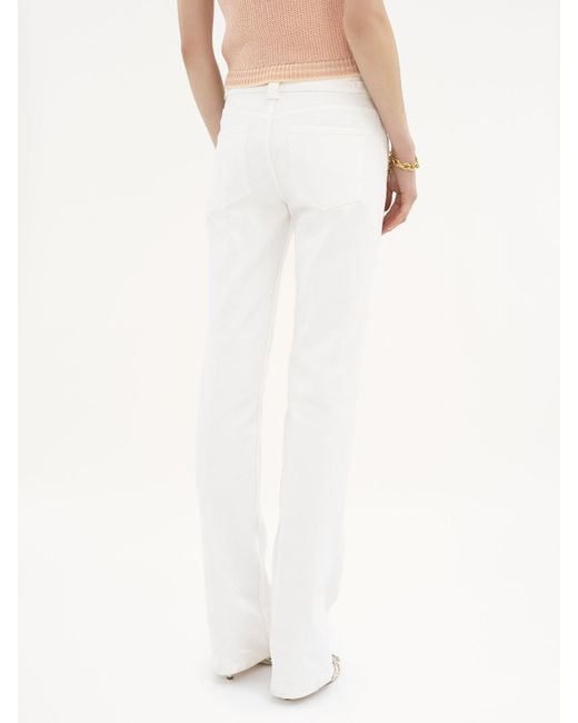 Chloé White Chlo Straight Leg Trousers