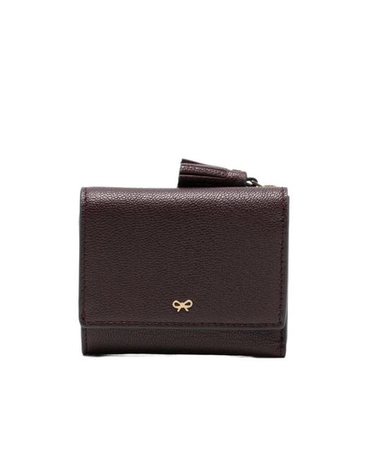 Anya Hindmarch Brown Tassel Detail Wallet