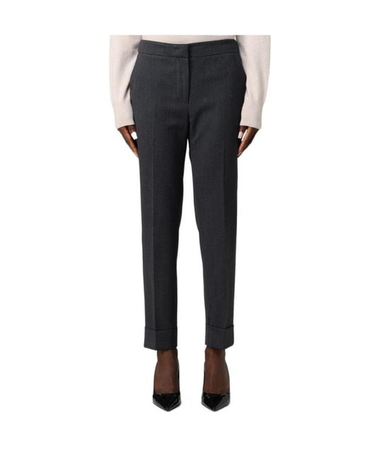 PT01 Black Andrea Slim-Fit Trousers