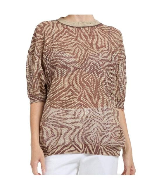 Brunello Cucinelli Brown Crew Neck Knitwear