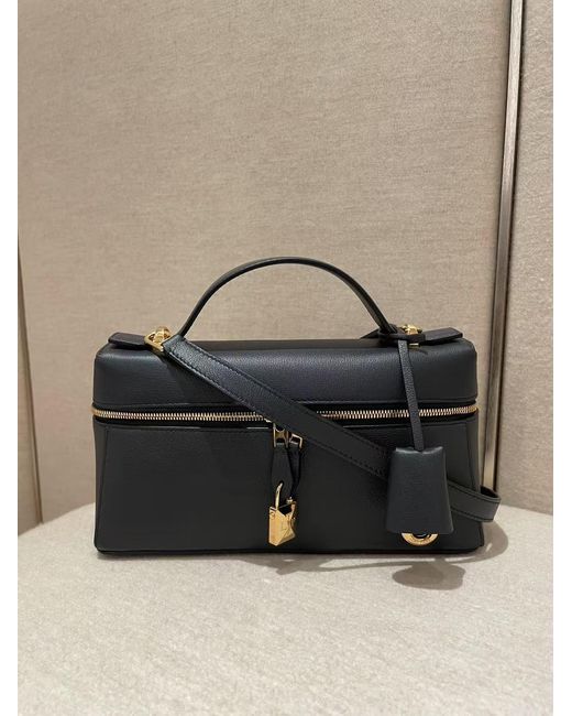 Loro Piana Black Extra Bag L23 Shoulder Bag