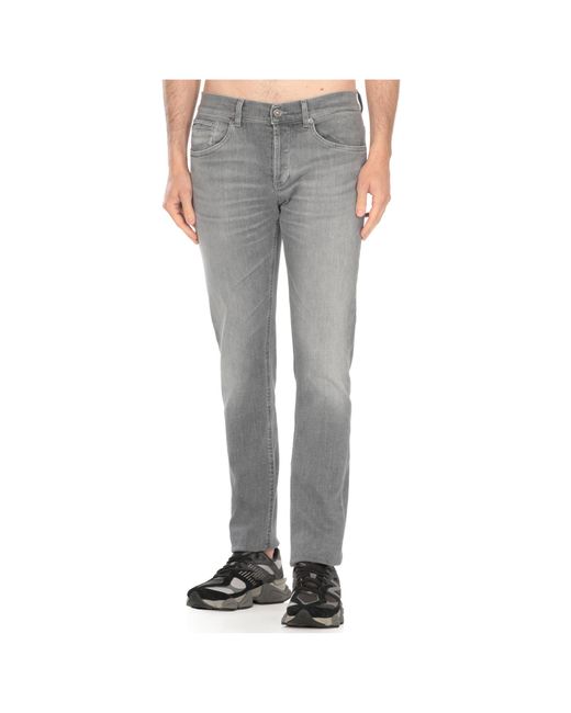Dondup Gray Slim Fit Pants for men