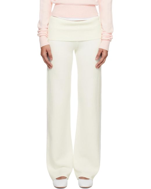 Skims Natural Knitted Trousers
