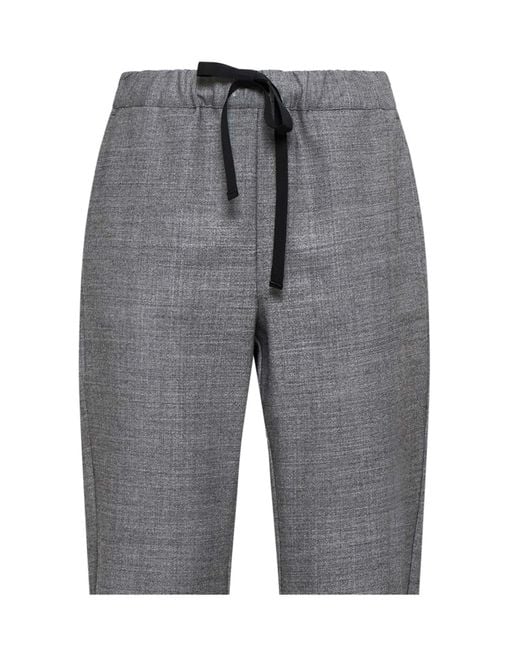 Semicouture Gray Semi Couture Tapered Virgin Wool Pants