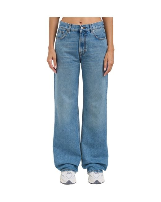 Haikure Blue Five-Pocket Denim Trousers