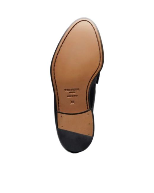 Thom Browne Blue Varsity Slip-On Penny Loafers