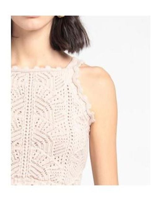 Saint Laurent Natural Cropped Slim-Fit Solid Camisole