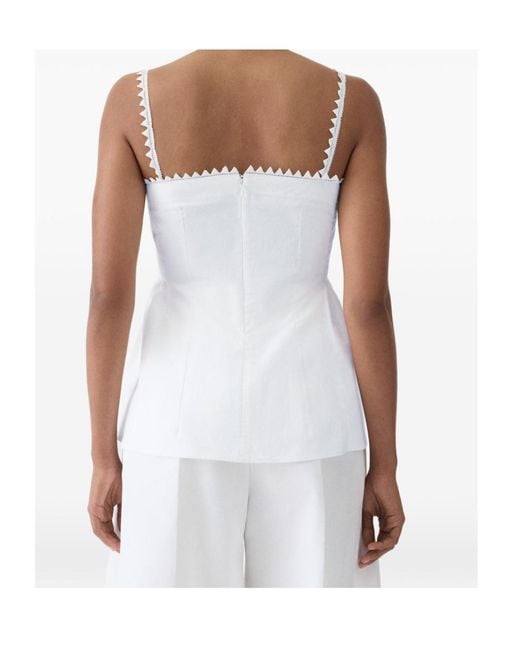 Jacquemus White The Traversin Sleeveless Top