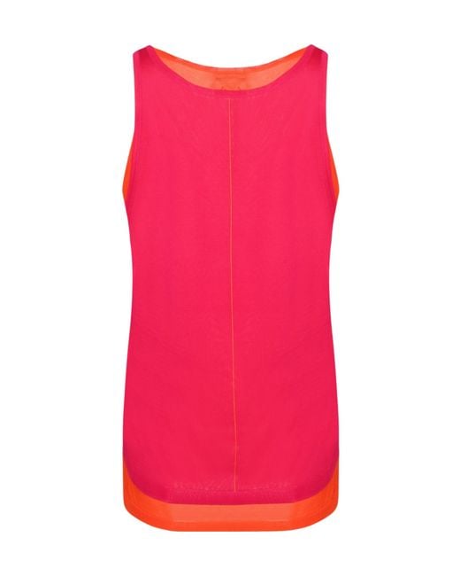 Paul Smith Pink Layered Sleeveless Top