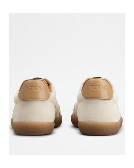Tod's White Tabs Low-Top Sneakers for men