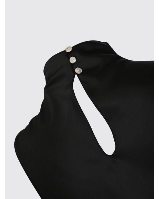 Patrizia Pepe Black Fluid Midi Dress